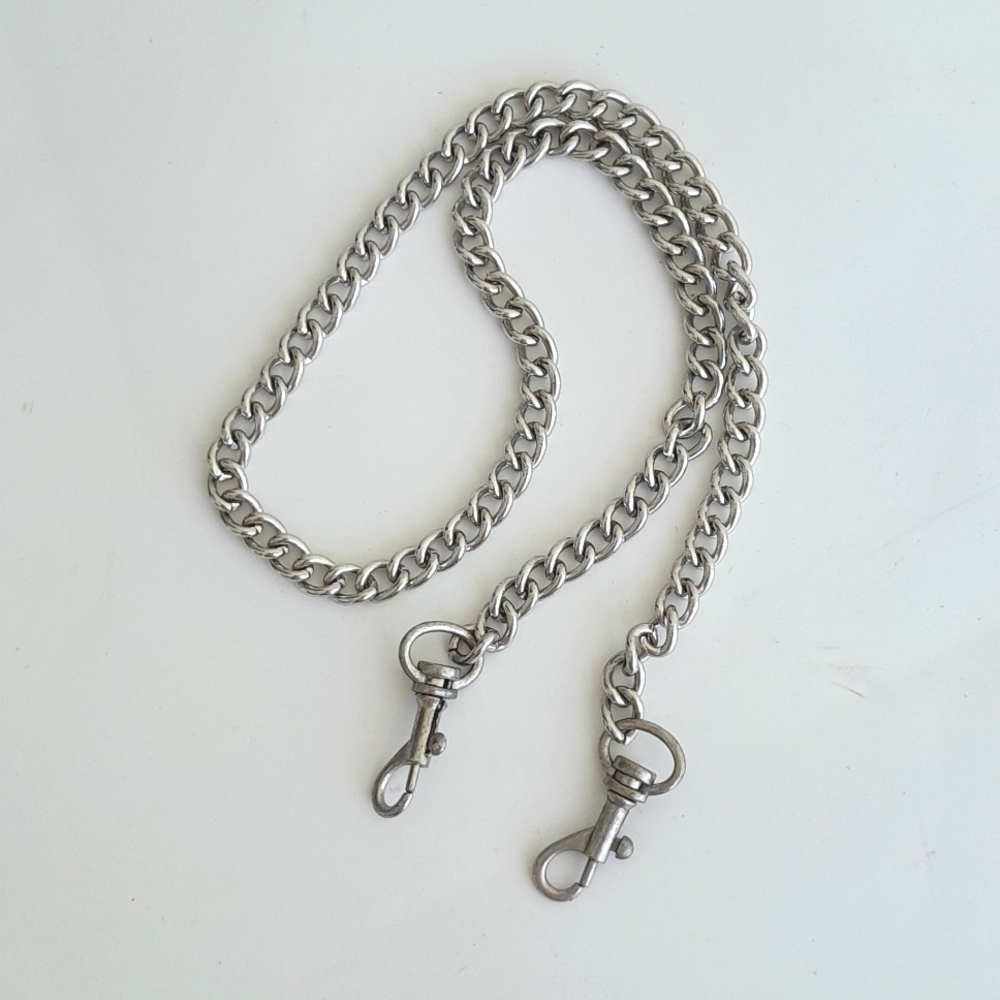 SILVER CHAIN Replacement Shoulder Purse Strap Silver